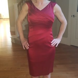 Red cocktail dress